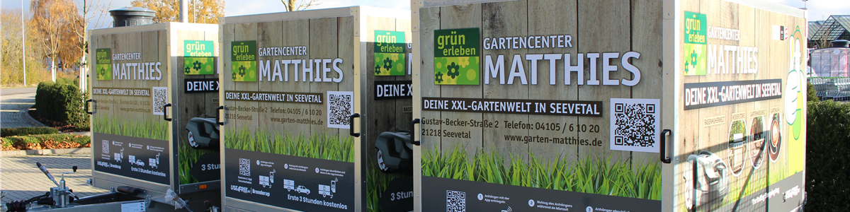 Anhänger mieten in Hamburg Matthies Gartencenter