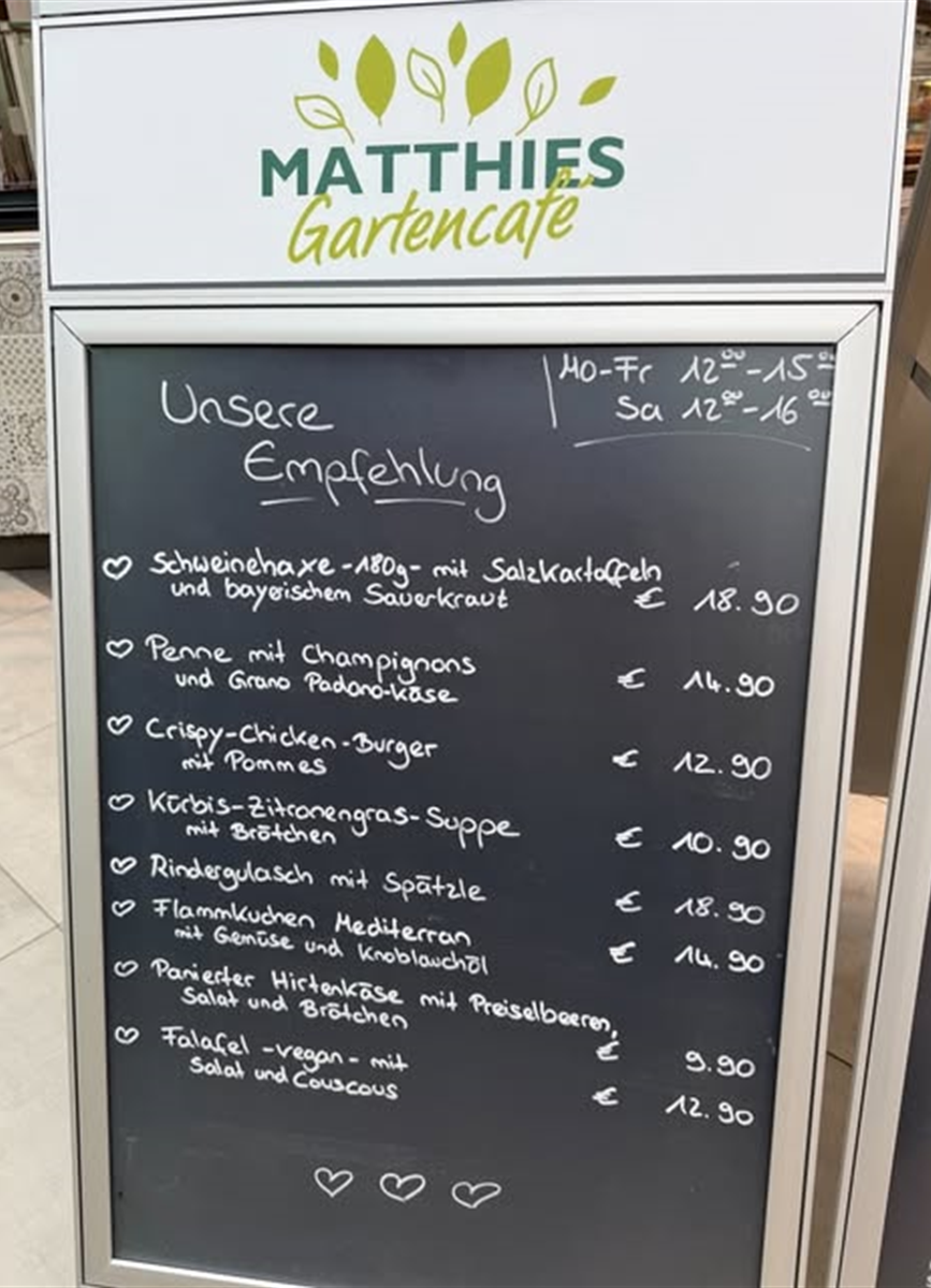 12-15 Uhr - Unser wechselndes Mittagsangebot