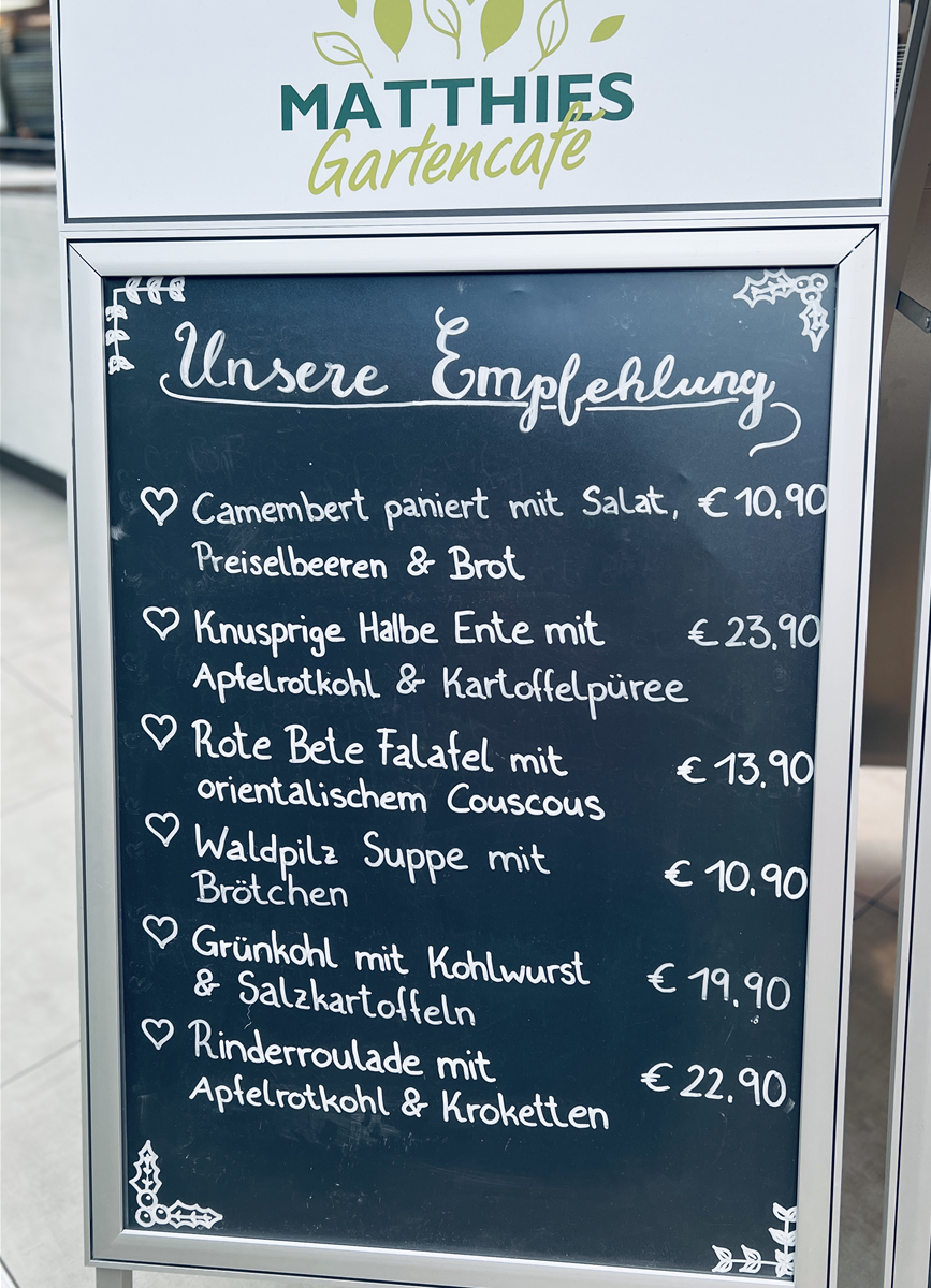 12-15 Uhr - Unser wechselndes Mittagsangebot