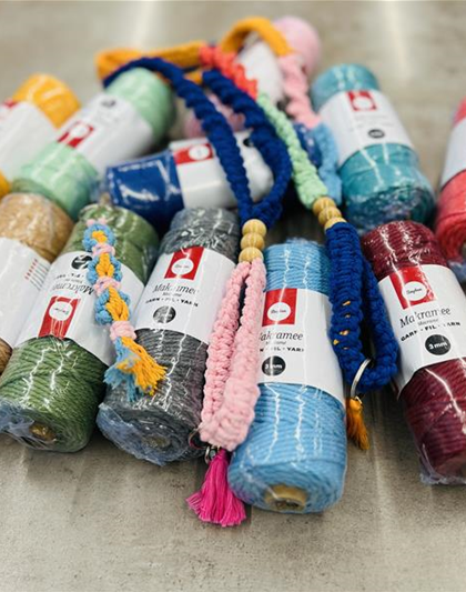 Kreativ-Workshop: Schlüsselanhänger aus Makramee