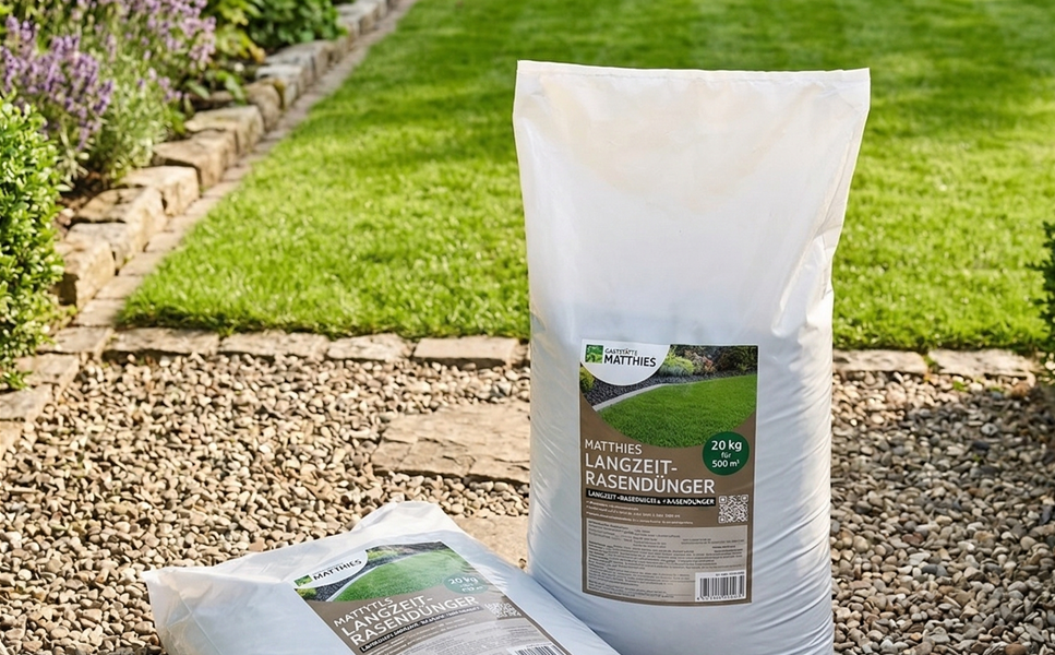 Neu im Sortiment - Matthies Langzeit-rasendünger