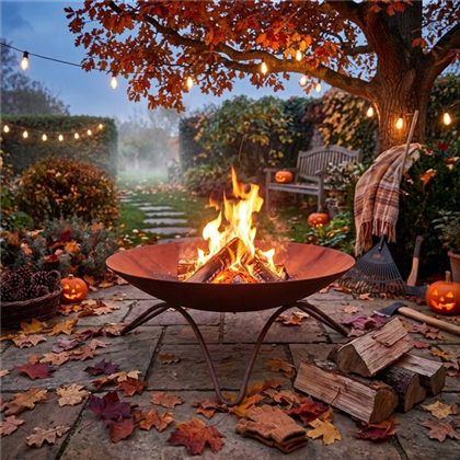 Feuerschale an. Herbst genießen!