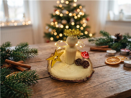Mit-Mach-Bastelaktion "Weihnachtsengel"