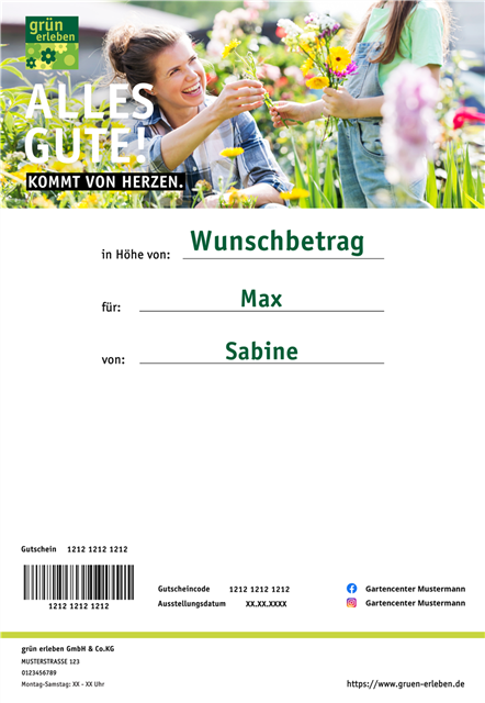Online-Gutschein zum Ausdrucken