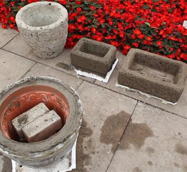 Blumengefäße - Herstellen aus Beton